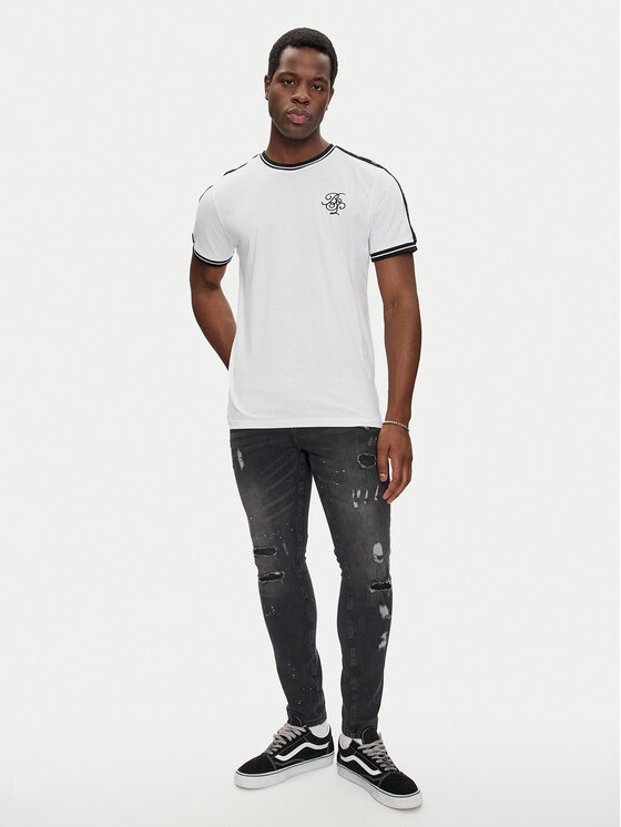 Brave Soul Brave Soul T-shirt MTS-568PALMER Bijela Regular Fit