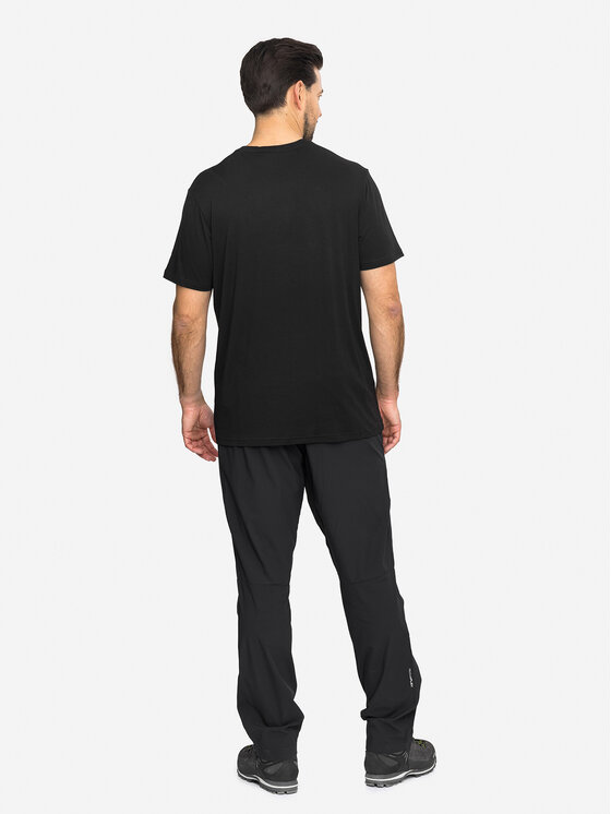Viking Viking T-Shirt Lenta Bamboo Light Man Czarny Regular Fit