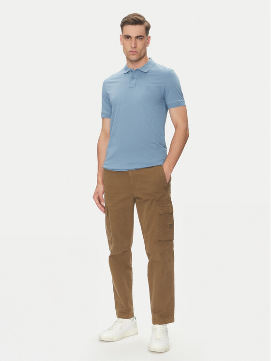 BOSS BOSS Polo Passenger 50507803 Niebieski Slim Fit