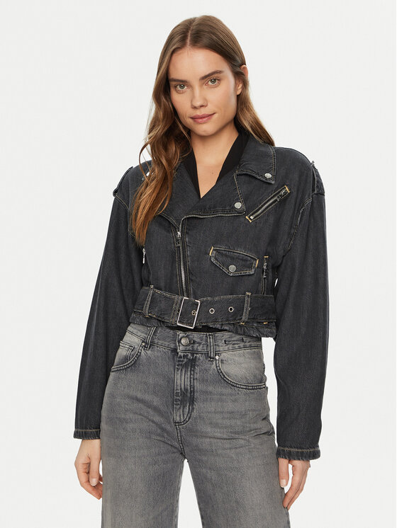 Guess Guess Jeansová bunda W5RN58 D5LF1 Tmavomodrá Regular Fit