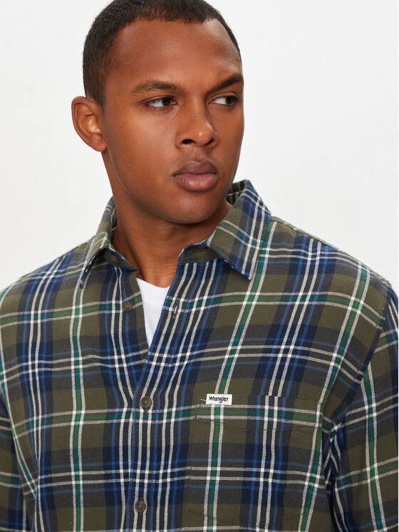 Wrangler Wrangler Košulja 112357239 Zelena Regular Fit
