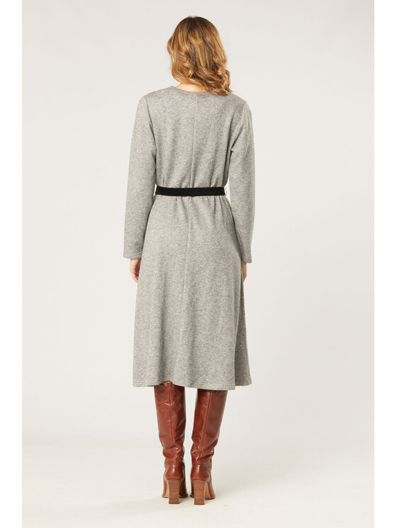 QUIOSQUE QUIOSQUE Každodenní šaty QUIOSQUE 4NL001231 Šedá Regular Fit