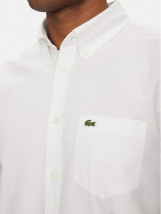 Lacoste Lacoste Πουκάμισο CH1917 Λευκό Regular Fit
