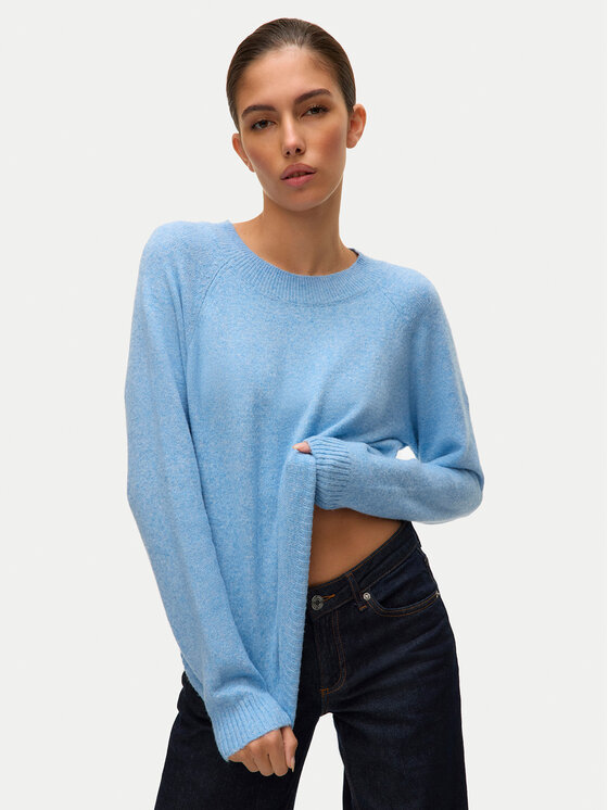 Vero Moda Vero Moda Pulover Doffy 10201022 Albastru celest Regular Fit