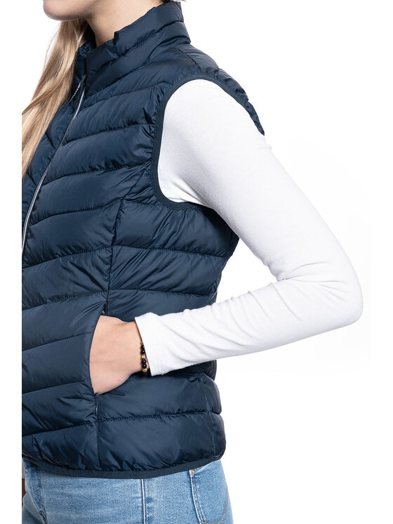 Mustang Mustang Bezrękawnik HOLLY LIGHT PADDED Niebieski Regular Fit