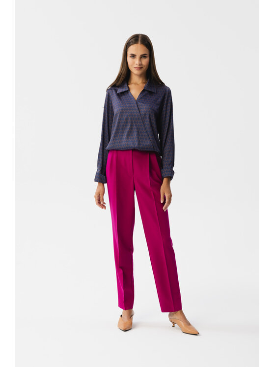 Stylove Stylove Halenka S357 Tmavomodrá Modern Fit
