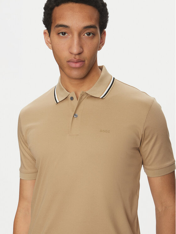 BOSS BOSS Поло Penrose 38 50469360 Бежевий Slim Fit