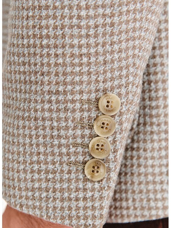 Pako Lorente Pako Lorente Marynarka P25WP-3X-012 Beżowy Classic Fit