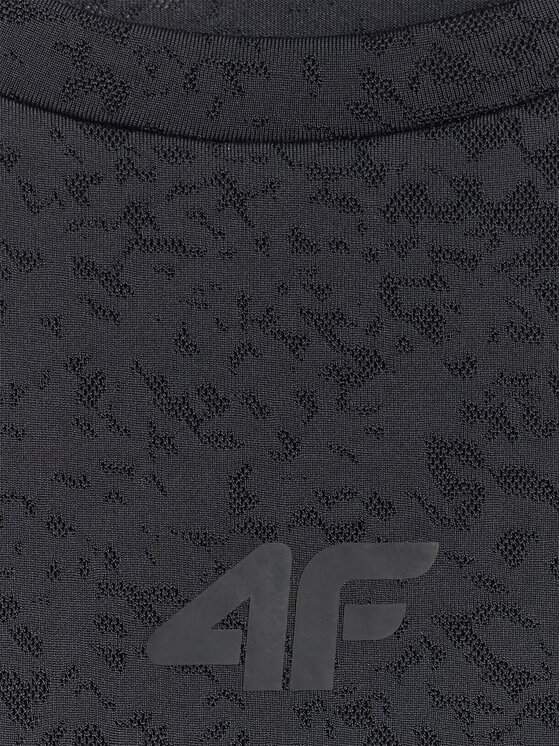 4F 4F Koszulka techniczna ACTIVE BY NATURE Czarny Slim Fit