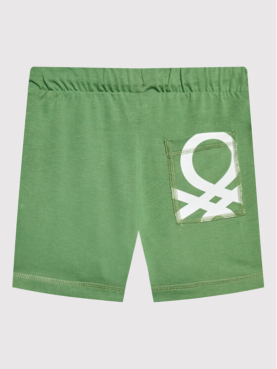 United Colors Of Benetton United Colors Of Benetton Sporta šorti 3BL0I0501 Zaļš Regular Fit