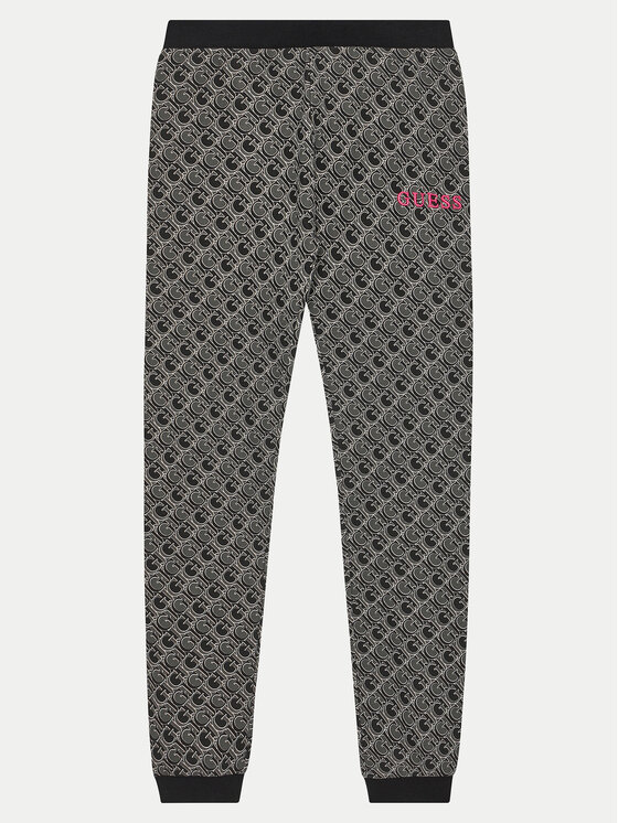 Guess Guess Παντελόνι φόρμας J4YQ11 KA6R4 Μαύρο Relaxed Fit