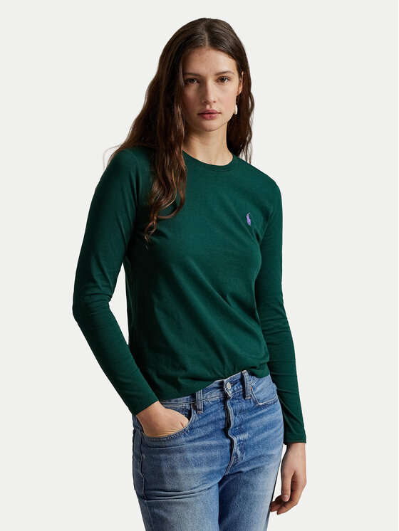 Polo Ralph Lauren Polo Ralph Lauren Bluză 211898699010 Verde Regular Fit