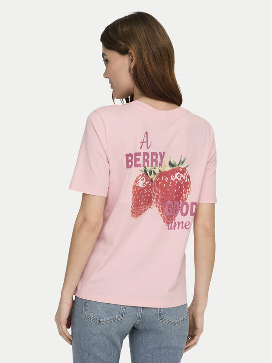 ONLY Tricou Lucy 15367829 Roșu Regular Fit