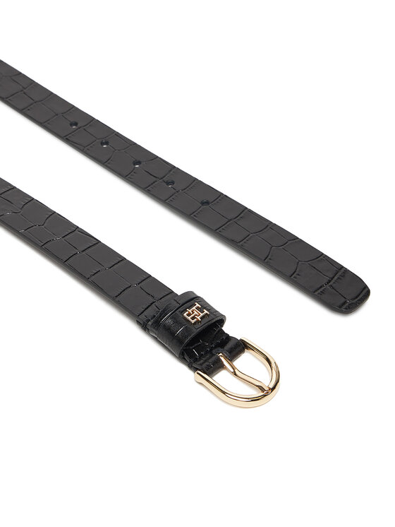 Tommy Hilfiger Tommy Hilfiger Ženski remen Essential Effortless 2.5 Croc Go AW0AW17755 Crna