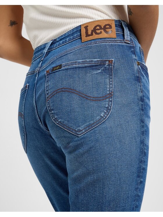 Lee Lee Jeansy Marion Straight Niebieski Straight Fit