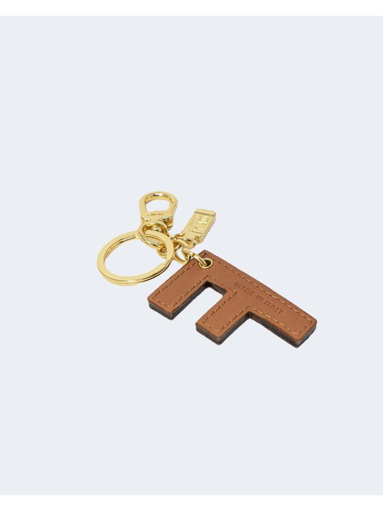 Alviero Martini Prima Classe Alviero Martini Prima Classe Portachiavi LETTERA F Beige