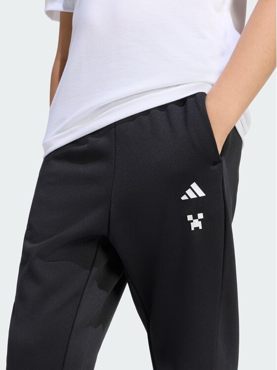 adidas adidas Spodnie materiałowe Minecraft Czarny Regular Fit