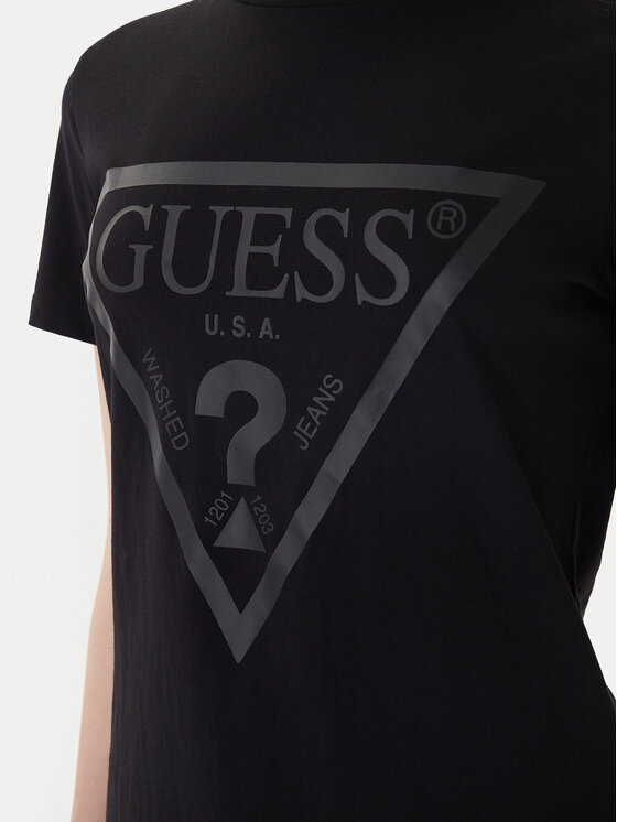 Guess Guess T-Shirt V2YI07 K8HM0 Czarny Regular Fit