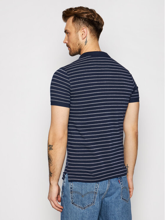 Wrangler Wrangler Polo Ss Yd Stripe W7ALKD114 112131349 Blu scuro Regular Fit