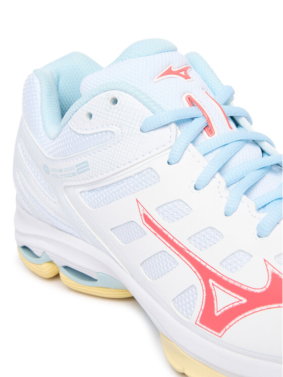 Mizuno Mizuno Încălțăminte pentru sporturi de interior Wave Voltage 2 V1GC2460 Alb