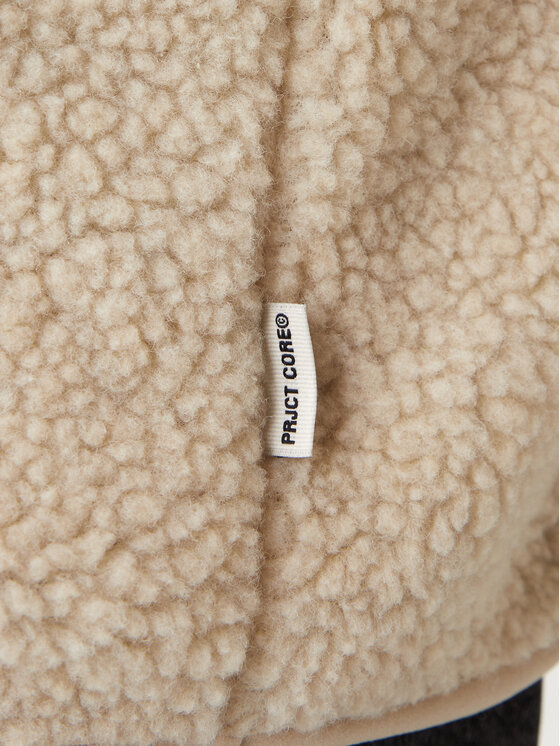 Jack & Jones Jack & Jones Džemperis ar kapuci Flare Teddy 12285678 Bēšs Relaxed Fit