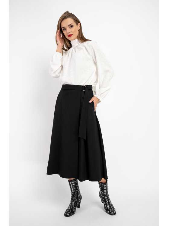 CLICK CLICK Blúzka 70-829 Biela Relaxed Fit