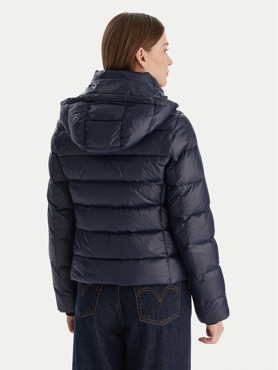 Tommy Hilfiger Tommy Hilfiger Kurtka puchowa WW0WW47354 Granatowy Slim Fit