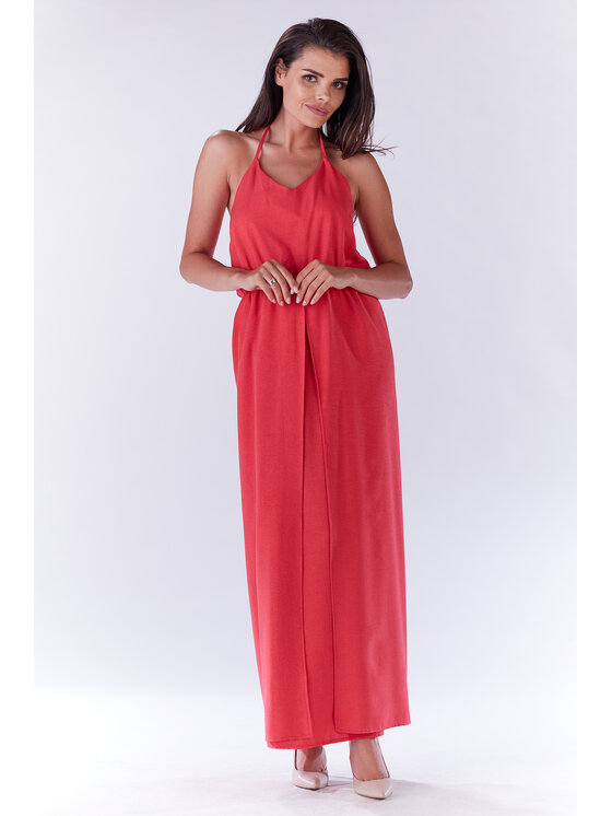 Infinite You Infinite You Sukienka letnia M138 Fioletowy Basic Fit