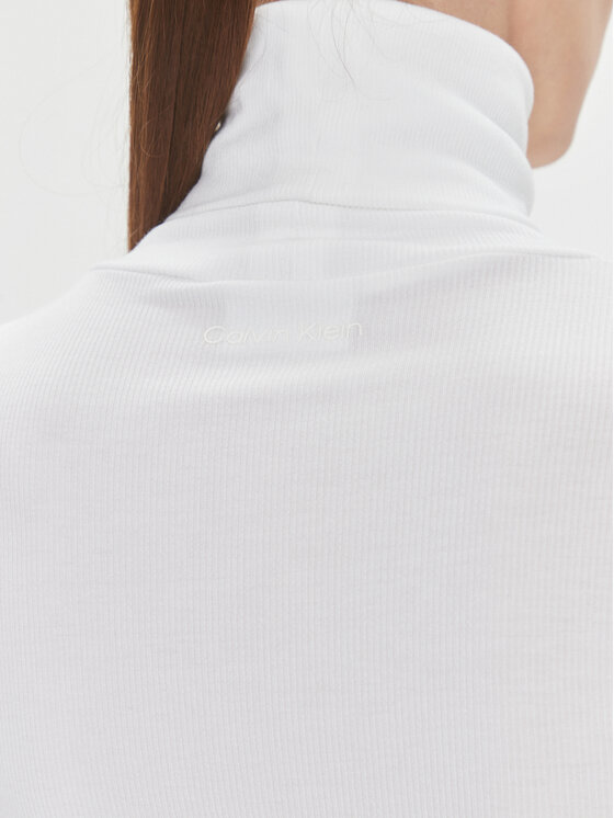 Calvin Klein Calvin Klein Rollkragenpullover K20K206053 Weiß Slim Fit