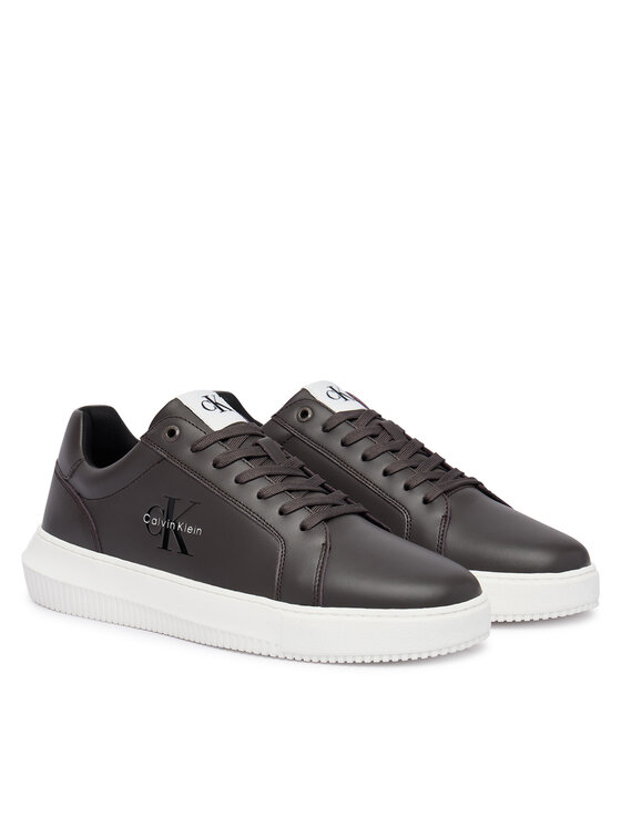 Calvin Klein Calvin Klein Tenisice Chunky Cupsole Mono Lth YM0YM01317 Smeđa