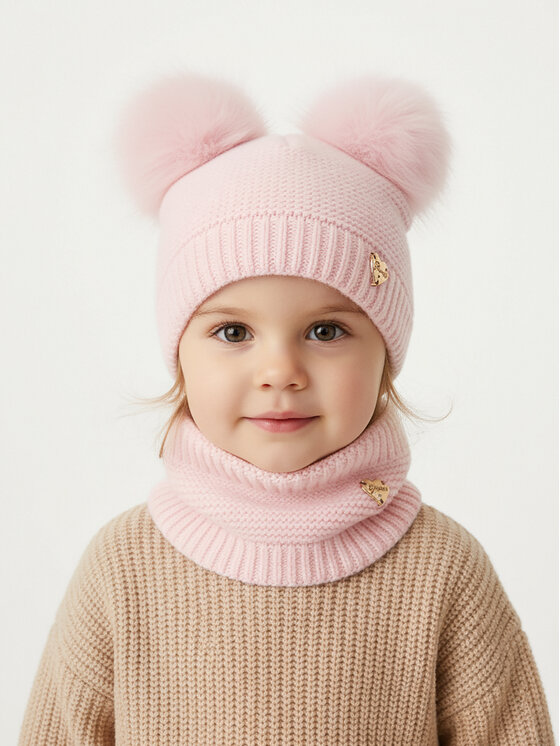 Guess Guess Completo cappello e scaldacollo A4BZ01 Z2QP0 Rosa