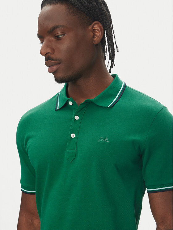 Lindbergh Lindbergh Pólóing 30-404010 Zöld Relaxed Fit
