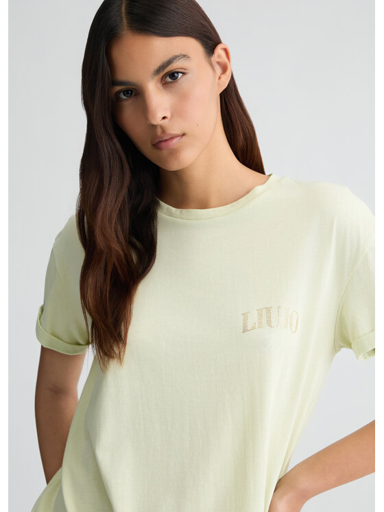 Liu Jo Liu Jo T-Shirt WA5144JS923M9449 Zielony Regular Fit