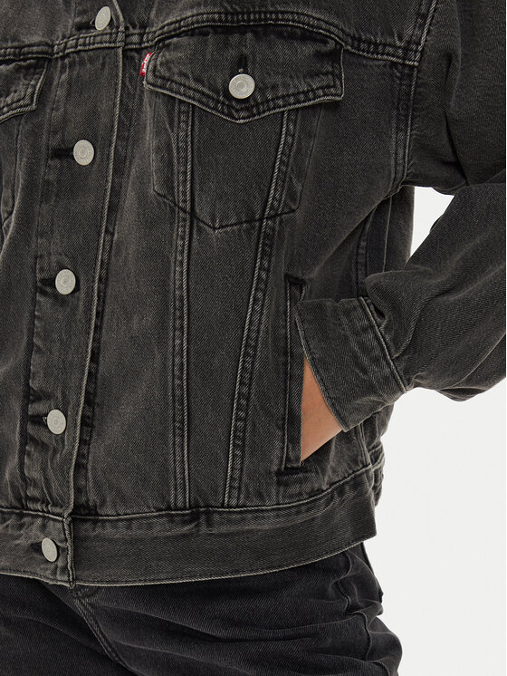 Levi's® Levi's® Džínsová bunda 90's A1743-0000 Čierna Relaxed Fit