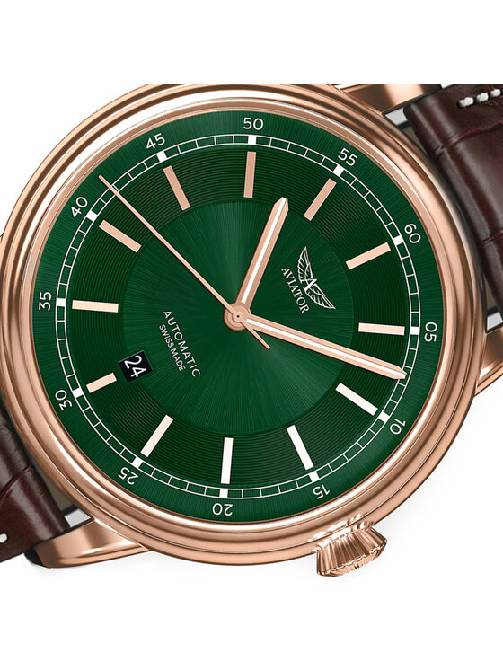 Aviator Aviator Zegarek V.3.32.2.237.4.BRDC-3 Brązowy