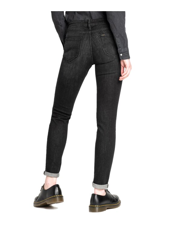 Lee Lee Jeansy L526DWJN Czarny Skinny Fit