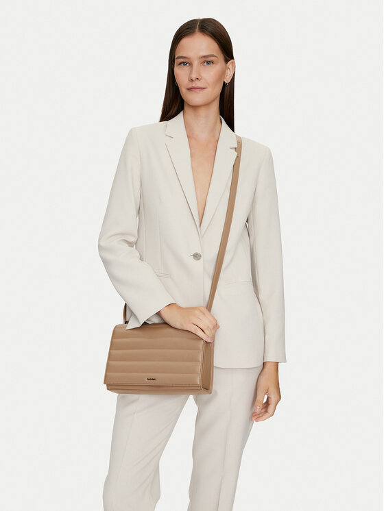 Calvin Klein Calvin Klein Handtasche Line Quilt Md Conv Shoulder Bag K60K612117 Braun