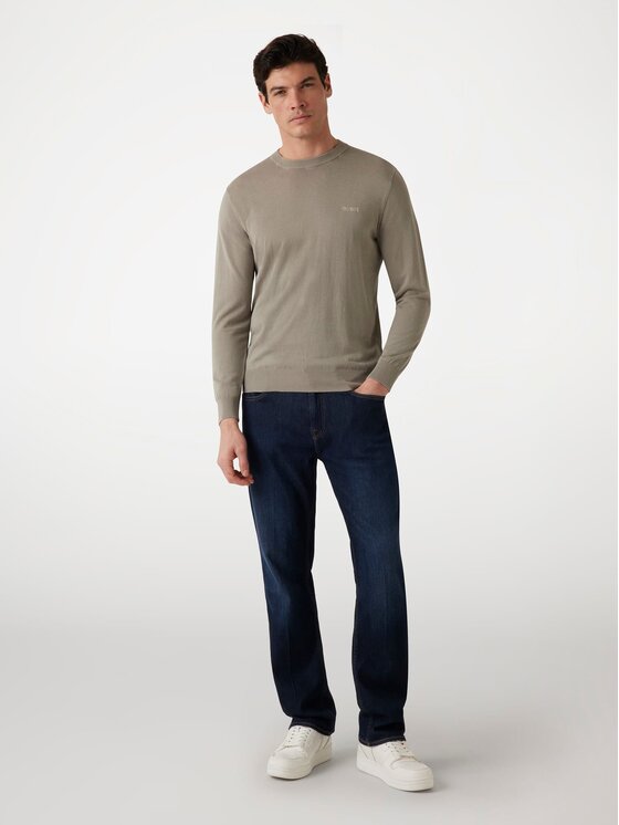 Guess Guess Sweter 160989 Zielony Classic Fit