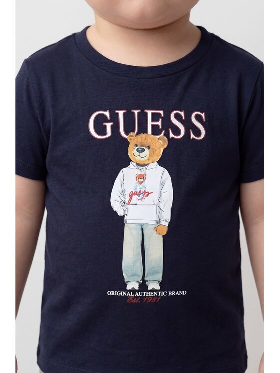 Guess Kids Guess Kids T-Shirt 183054 Modrá Classic Fit