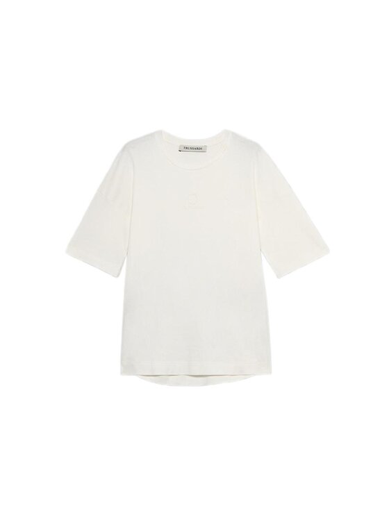 Trussardi Trussardi T-Shirt G1106000184N011 Biały Over Fit