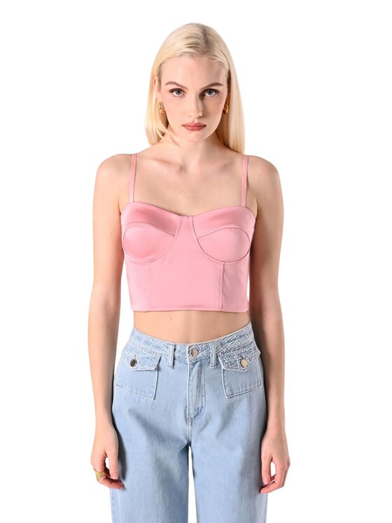 Rinascimento Rinascimento Top top donna Różowy Slim Fit