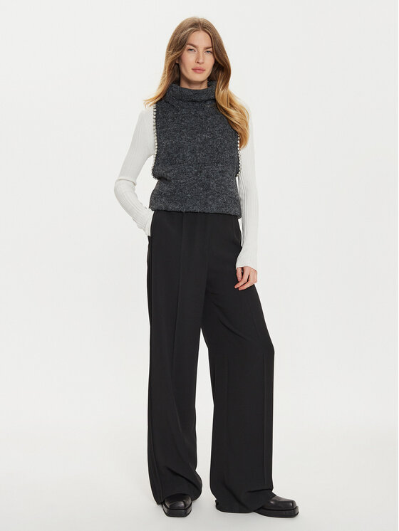 Eleh Eleh Vestă elegantă EM1011 Gri Regular Fit