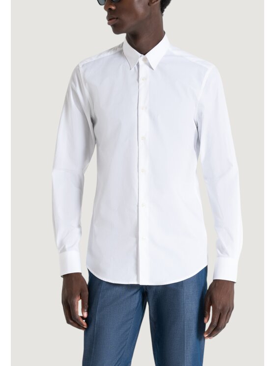 Antony Morato Antony Morato Πουκάμισο NAPOLI Λευκό Casual Fit