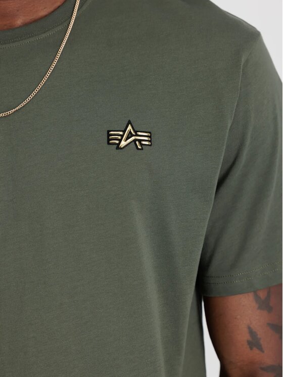 Alpha Industries Alpha Industries T-Shirt AI.148511 Zielony Regular Fit