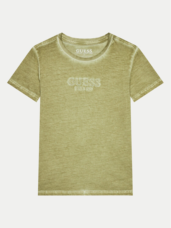 Guess T-krekls L4GI30 K8HM4 Bēšs Regular Fit