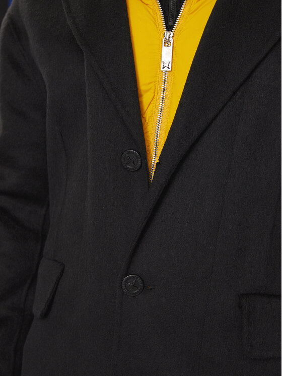 Richmond X Richmond X Cappotto di lana Gliano UMA24089CP Nero Regular Fit