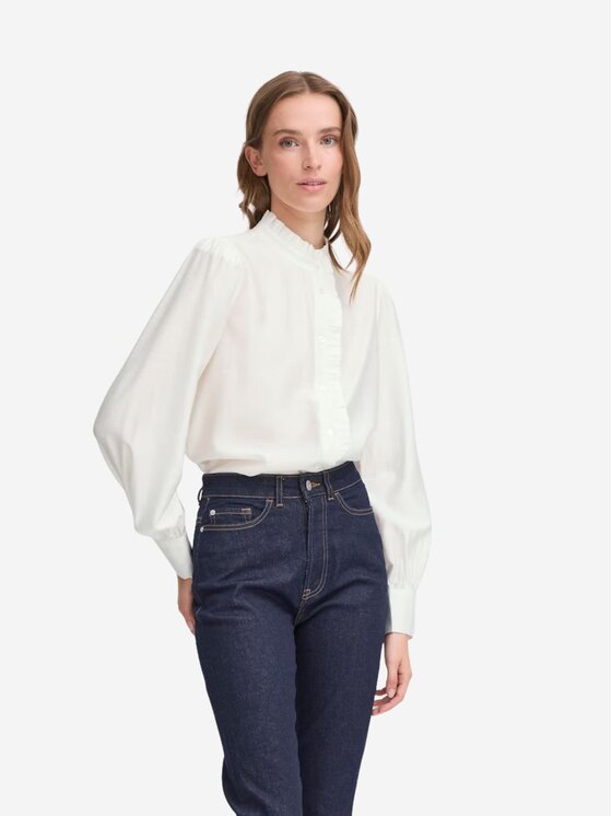 ICHI ICHI Camicia Camicia ihkarlani sh Bianco Regular Fit