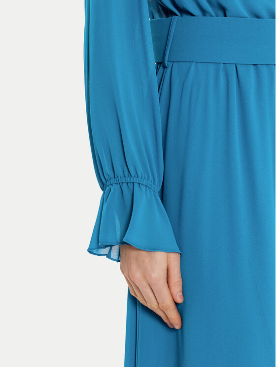 Rinascimento Rinascimento Sukienka koktajlowa CFC0121218003 Błękitny Regular Fit