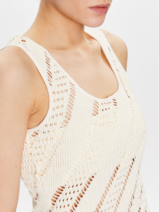 Seafolly Seafolly Obleka za na plažo Marrakesh 54848-CU Écru Slim Fit