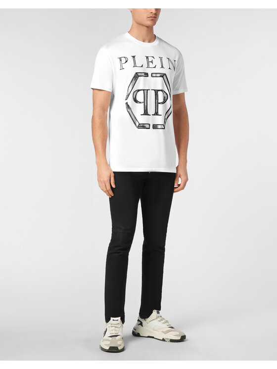 PHILIPP PLEIN PHILIPP PLEIN T-shirt 24645 Bianco Regular Fit